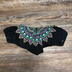 Strapless swim suit top